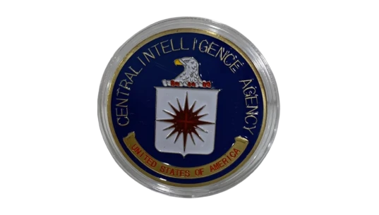 CIA Challenge Coin - Yellow/Blue
