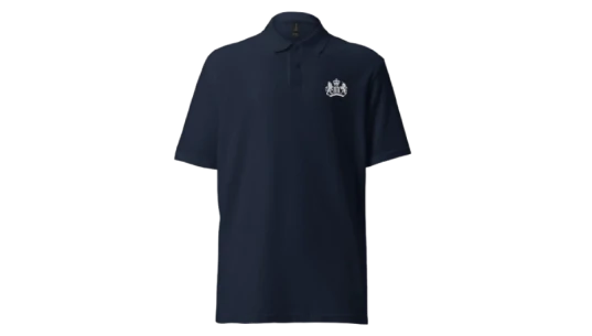 SIS Logo Pique Polo Shirt - Navy