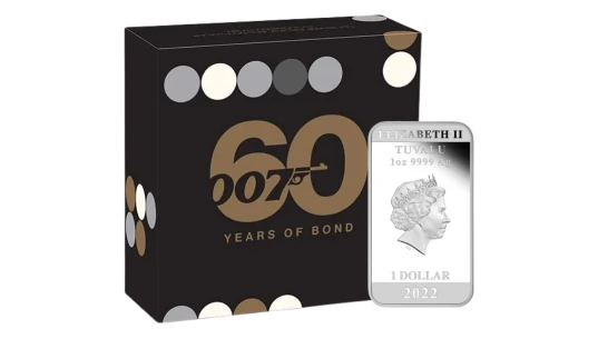 James Bond 60 Years Silver $1
