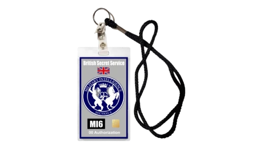 Security Badge MI6 British Intelligence Prop Replica