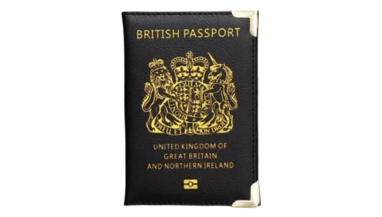 UK Passport Cover - Black