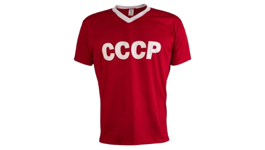USSR 1970's Retro Football Shirt - Red/White