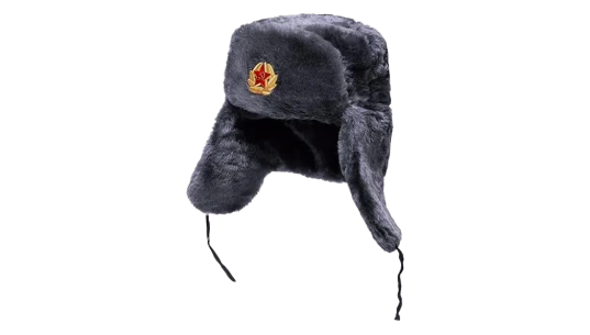 Ushanka Russian Fur Hat - Grey