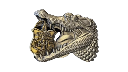 FBI Florida Alligator Challenge Coin