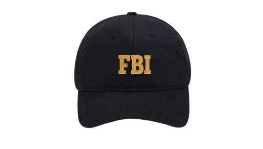 FBI Logo Baseball Cap - Black