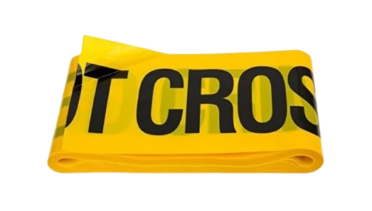 Crime Scene Do Not Cross Tape 3 X 100 - Yellow