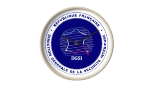 DGSI Logo Clock - Natural Bamboo/Red
