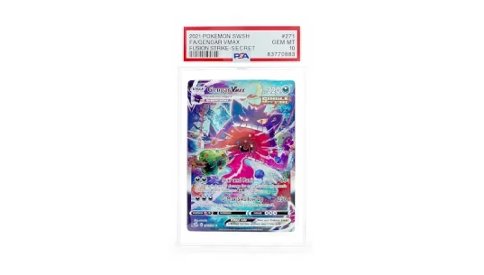 2021 Fusion Strike Gengar VMAX Full Art Secret - PSA 9