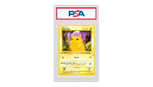 Pikachu Yellow Cheeks 1999 1st Edition #58/102 - PSA 7