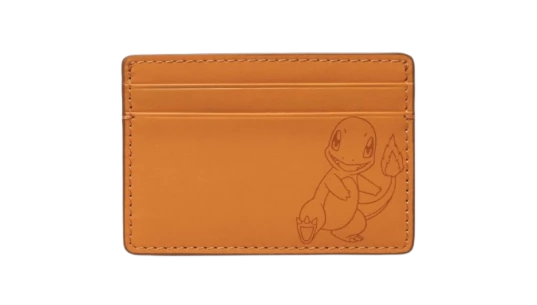 Fossil Charmander Orange Leather Steven Card Case