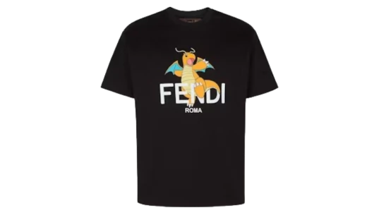 Charizard Print T-Shirt - Black
