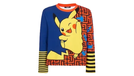 Pikachu Print Sweatshirt - Multicolor