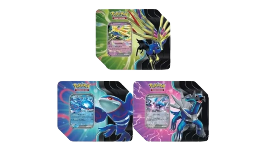 2025 Azure Legends Kyogre, Dialga, Xerneas Tin Bundle