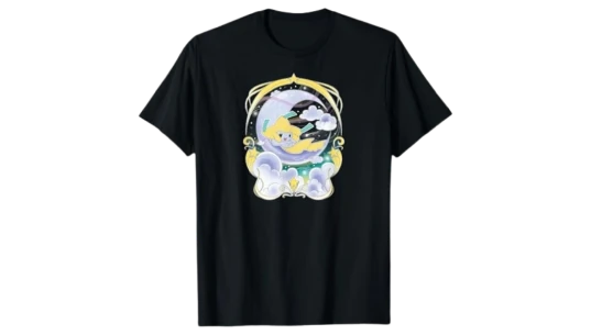 Jirachi Celestial Night Sky Moon T-Shirt - Black