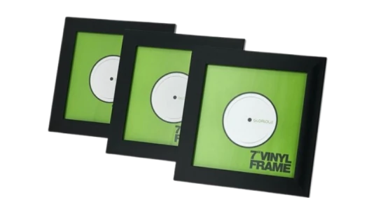 7 Inch Vinyl Frame Set Black