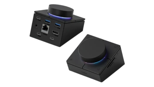 Knob USB C Hub With Shortcut Buttons - Black