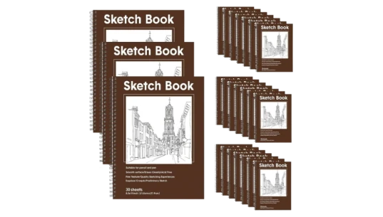 8.5 x 11'' Spiral Sketch Book Pads 24 Pcs