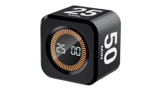 Digital Visual Pomodoro Timer Cube - Black