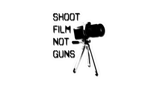 Shoot Film, Not Guns Sticker