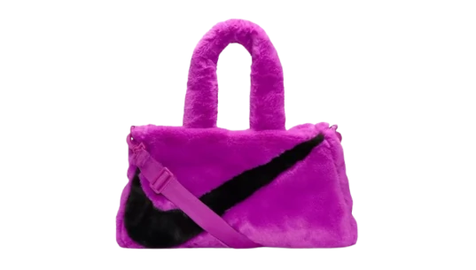 Faux Fur Tote Bag - Vivid Purple