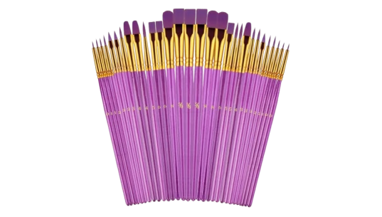 Paint Brushes Set Of 30 - Purple