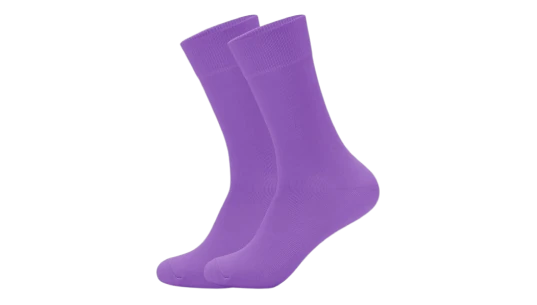 Basic Long Socks - Purple
