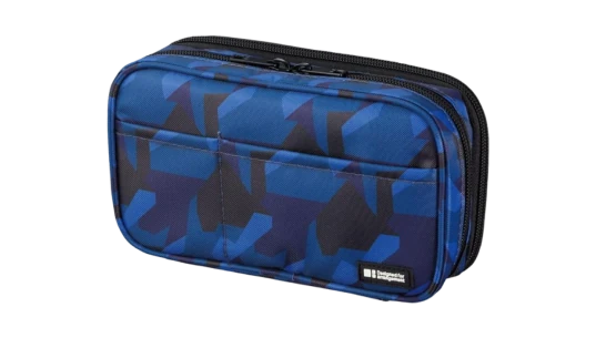 Double Pen Case - Navy Camo