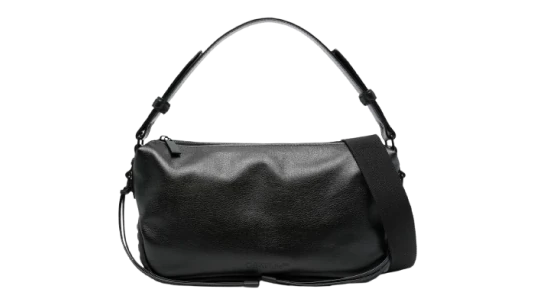 Biker Tire Shoulder Bag - Black