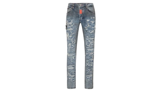Rock Star Distressed Jeans - Indigo Blue