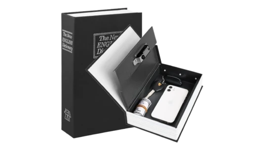 Diversion Large Book Safe With Combination Lock - Black