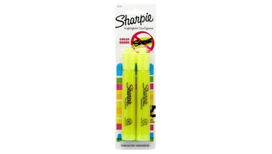 Accent Tank-Style Fluorescent Yellow Highlighter 2-Pack