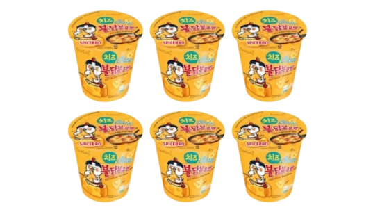 Buldak Ramen Noodles Cheese Flavor - 6 Pack