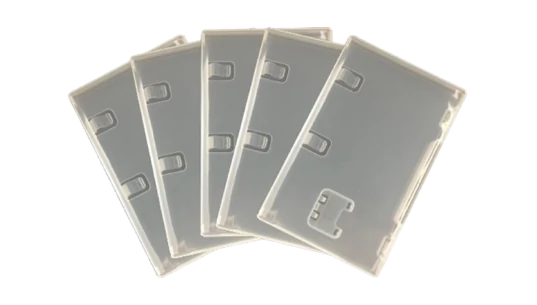 Game Card Cases Set Of 5 - Clear