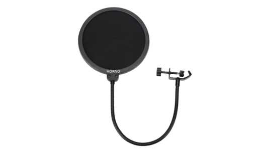 Professional Microphone Filter Shield - Black