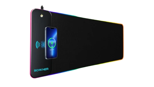 RGB Charging Gaming Mouse Pad Large - Black