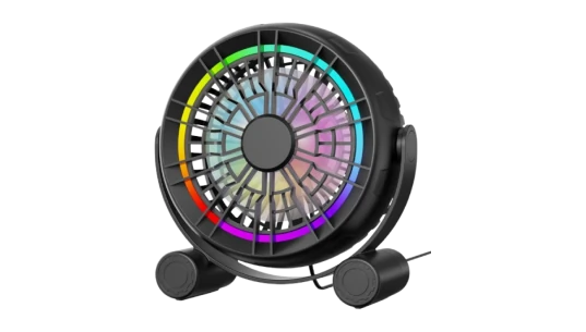 3 Speeds USB RGB Desk Fan