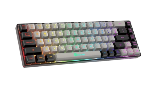 65% Gaming Keyboard Wired - Grey/Black