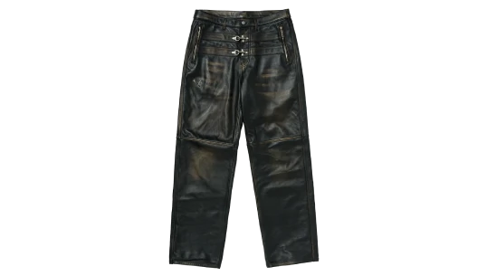 Bio Soldier Leather Pants - Black