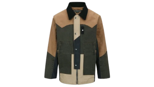 Patchwork Washed Jacket - Multicolor