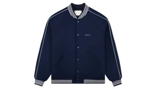 Heritage Wool Varsity Jacket - Navy