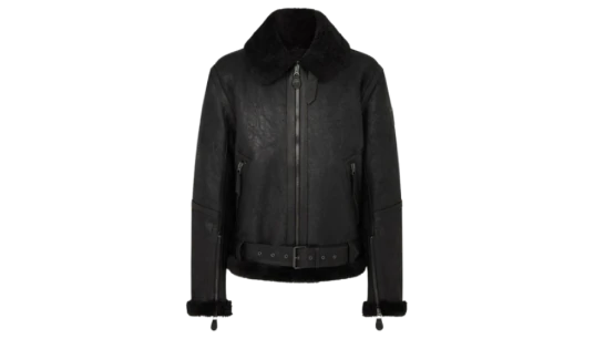Wilder Jacket Aviator Shearling - Washed Black/Black