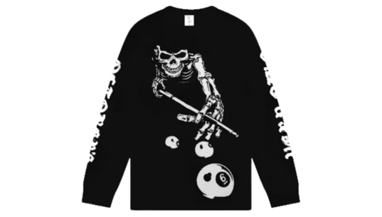 Skeleton Longsleeve T-Shirt - Black