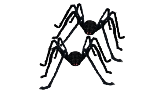 Halloween Spiders Large Outdoor Decoration 2 Pack - Black