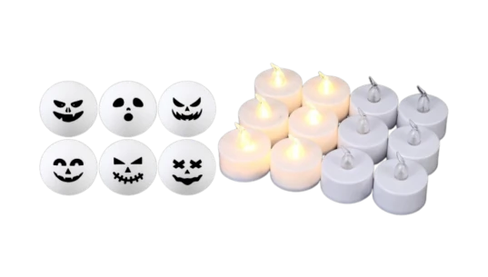 Halloween Tea Light LED Candles Set Of 12