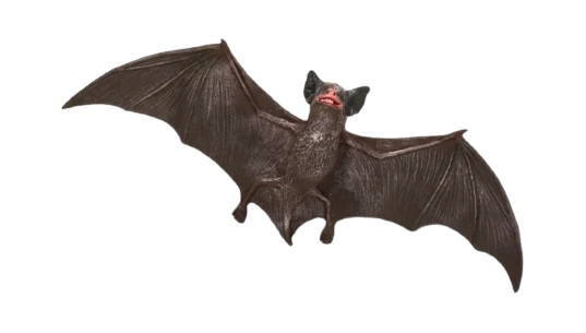 Bat Plastic Detailed Figurine Decoration - Brown