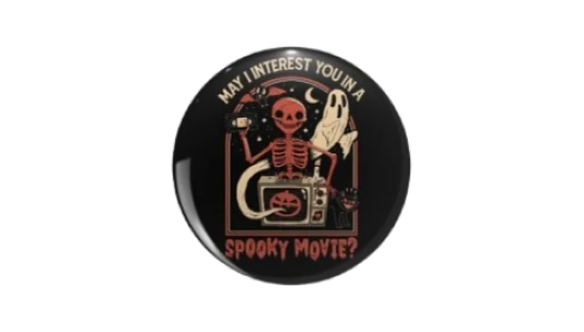 Spookie Movie Pin - Black