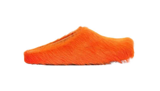 Long Hair Porny Loafers - Orange
