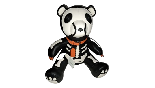 NWT Halloween Skeleton Bear Bag - Black/White/Orange