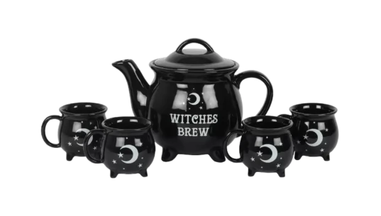 Witch's Cauldron Tea Set 5 PCs