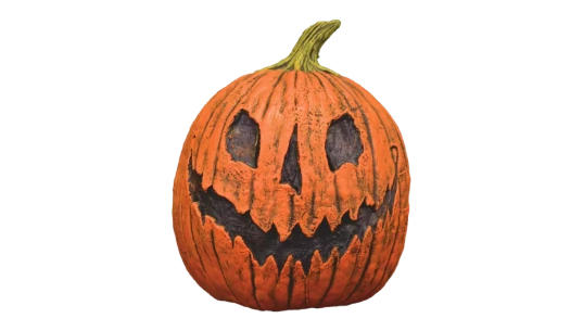 Pumpkin King Halloween Mask - Orange/Black
